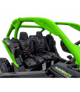 Buggy électrique 2 places 24V Maverick Turbo RR Vert - Pack Luxe