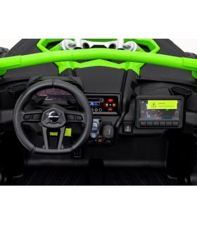 Buggy électrique 2 places 24V Maverick Turbo RR Vert - Pack Luxe