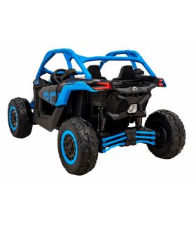 Buggy électrique 2 places 24V Maverick Turbo RR Bleu - Pack Luxe