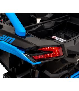 Buggy électrique 2 places 24V Maverick Turbo RR Bleu - Pack Luxe