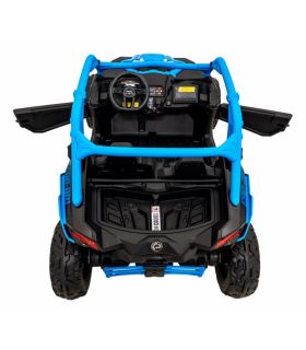 Buggy électrique 2 places 24V Maverick Turbo RR Bleu - Pack Luxe