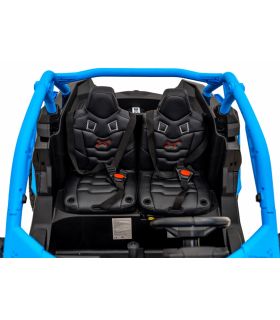 Buggy électrique 2 places 24V Maverick Turbo RR Bleu - Pack Luxe