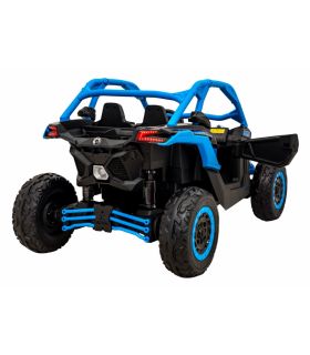 Buggy électrique 2 places 24V Maverick Turbo RR Bleu - Pack Luxe