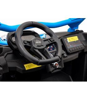 Buggy électrique 2 places 24V Maverick Turbo RR Bleu - Pack Luxe