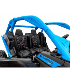 Buggy électrique 2 places 24V Maverick Turbo RR Bleu - Pack Luxe