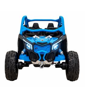 Buggy électrique 2 places 24V Maverick Turbo RR Bleu - Pack Luxe