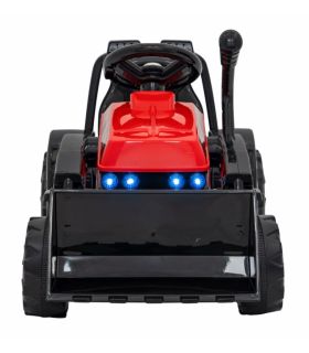 Tracteur Excavateur 6 Volts G320 Rouge