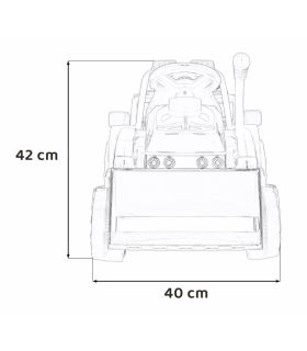 Tracteur Excavateur 6 Volts G320 Jaune