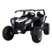 Voiture électrique 2 places 24V Buggy ATV Strong Blanc - Pack Luxe