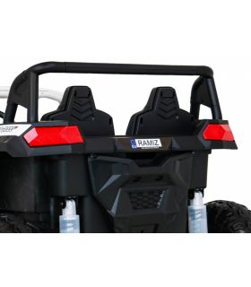 Voiture électrique 2 places 24V Buggy ATV Blanc - Pack Luxe