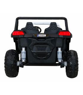 Voiture électrique 2 places 24V Buggy ATV Blanc - Pack Luxe