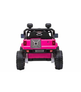 Voiture électrique 2 places 12V OFF Road Speed Rose - Pack Luxe