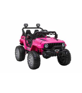 Voiture électrique 2 places 12V OFF Road Speed Rose - Pack Luxe