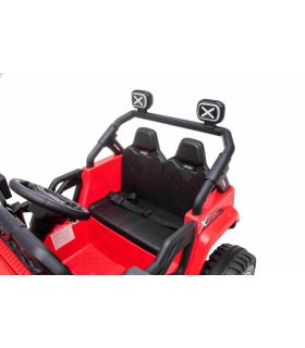 Voiture électrique 2 places 12V OFF Road Speed Rouge - Pack Luxe