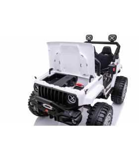 Voiture électrique 2 places 12V OFF Road Speed Blanche - Pack Luxe