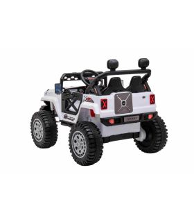 Voiture électrique 2 places 12V OFF Road Speed Blanche - Pack Luxe