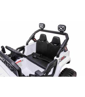 Voiture électrique 2 places 12V OFF Road Speed Blanche - Pack Luxe