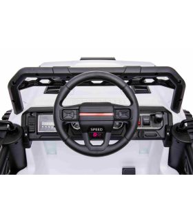 Voiture électrique 2 places 12V OFF Road Speed Blanche - Pack Luxe