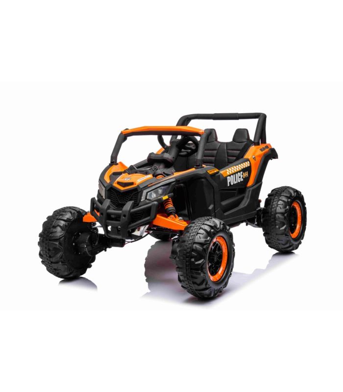 Voiture électrique 2 places 12V Buggy ATV Defend Orange - Pack Luxe