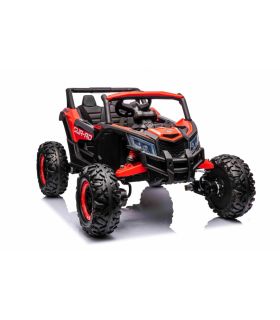 Voiture électrique 2 places 12V Buggy ATV Defend Rouge - Pack Luxe