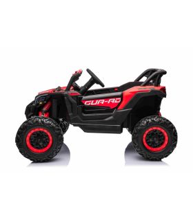 Voiture électrique 2 places 12V Buggy ATV Defend Rouge - Pack Luxe