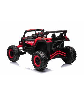 Voiture électrique 2 places 12V Buggy ATV Defend Rouge - Pack Luxe