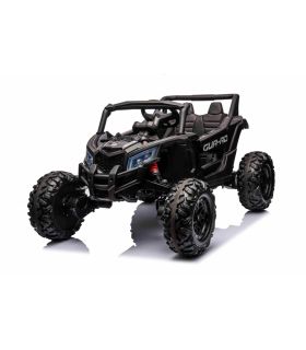 Voiture électrique 2 places 12V Buggy ATV Defend Noir - Pack Luxe