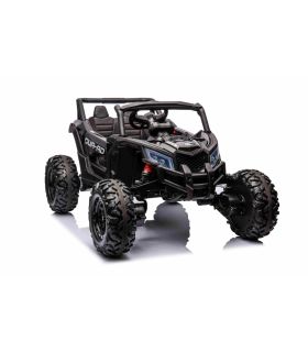 Voiture électrique 2 places 12V Buggy ATV Defend Noir - Pack Luxe