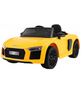 Voiture électrique 12V Audi R8 Spyder Jaune - Pack Luxe