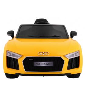 Voiture électrique 12V Audi R8 Spyder Jaune - Pack Luxe