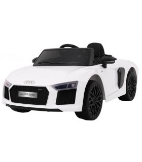 Voiture électrique 12V Audi R8 Spyder Blanche - Pack Luxe