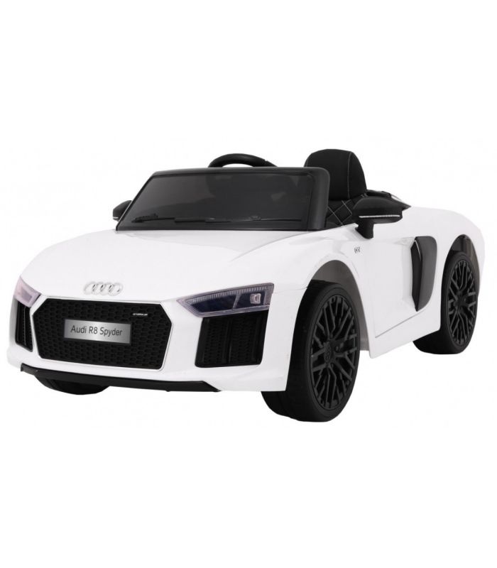 Voiture électrique 12V Audi R8 Spyder Blanche - Pack Luxe