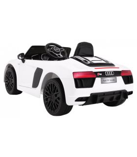 Voiture électrique 12V Audi R8 Spyder Blanche - Pack Luxe