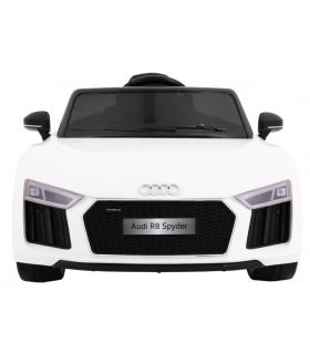 Voiture électrique 12V Audi R8 Spyder Blanche - Pack Luxe