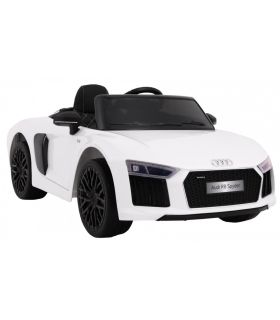 Voiture électrique 12V Audi R8 Spyder Blanche - Pack Luxe