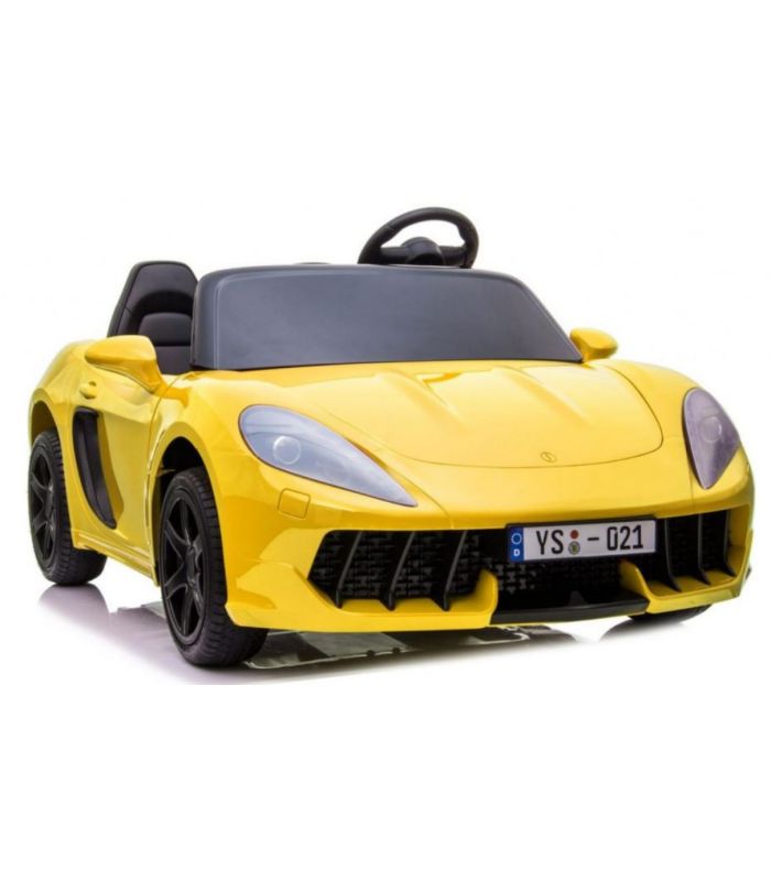 Voiture électrique 2 places 24V Perfecta Lift Jaune - Pack Luxe