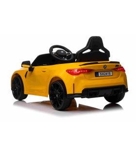 Voiture électrique 12V BMW M4 Jaune - Pack Luxe