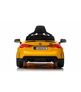 Voiture électrique 12V BMW M4 Jaune - Pack Luxe
