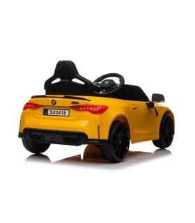 Voiture électrique 12V BMW M4 Jaune - Pack Luxe