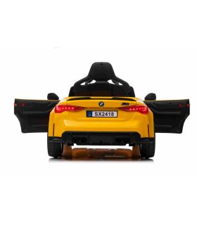 Voiture électrique 12V BMW M4 Jaune - Pack Luxe