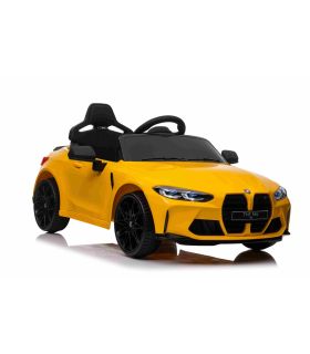 Voiture électrique 12V BMW M4 Jaune - Pack Luxe