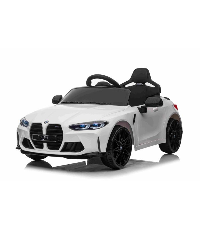 Voiture électrique 12V BMW M4 Blanche - Pack Luxe