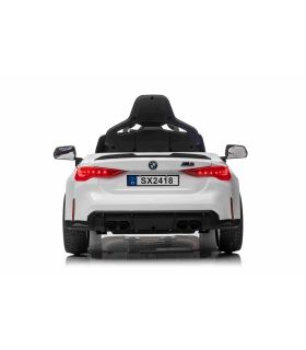 Voiture électrique 12V BMW M4 Blanche - Pack Luxe