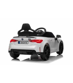 Voiture électrique 12V BMW M4 Blanche - Pack Luxe