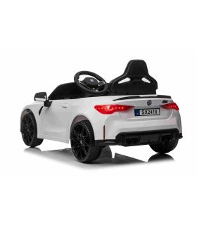 Voiture électrique 12V BMW M4 Blanche - Pack Luxe