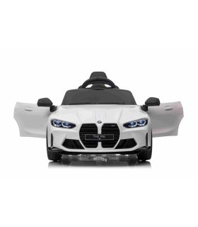 Voiture électrique 12V BMW M4 Blanche - Pack Luxe
