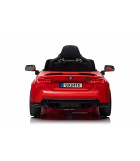Voiture électrique 12V BMW M4 Rouge - Pack Luxe