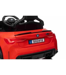 Voiture électrique 12V BMW M4 Rouge - Pack Luxe