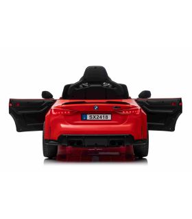 Voiture électrique 12V BMW M4 Rouge - Pack Luxe