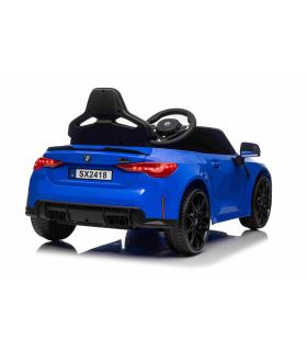 Voiture électrique 12V BMW M4 Bleue - Pack Luxe